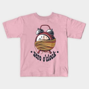 Zero O Clock Time Clock Kids T-Shirt